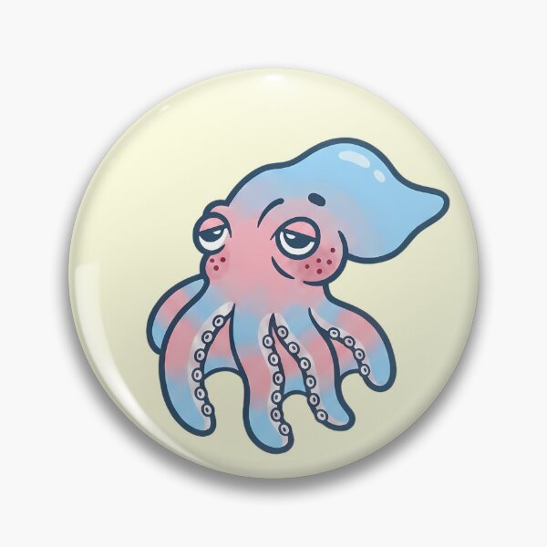 Item preview, Cute Transgender Pride Octopus - Grumpy LGBTQ+ Cephalopod designed and sold by Cannaxes Studio.