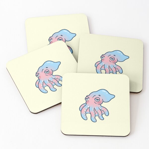 Item preview, Cute Transgender Pride Octopus - Grumpy LGBTQ+ Cephalopod designed and sold by Cannaxes Studio.