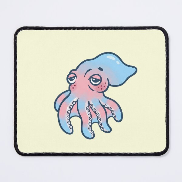 Item preview, Cute Transgender Pride Octopus - Grumpy LGBTQ+ Cephalopod designed and sold by Cannaxes Studio.