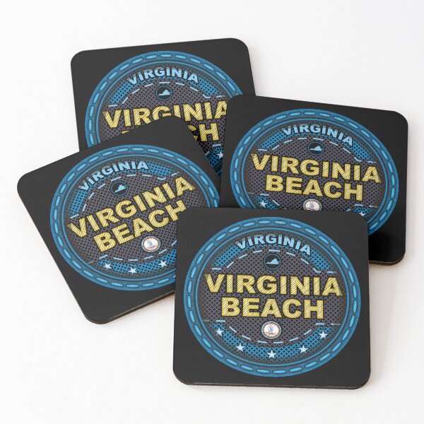 Item preview, Virginia Beach Virginia stitching effect blue designed and sold by studioss76.