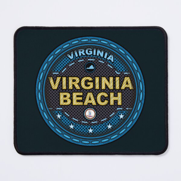 Item preview, Virginia Beach Virginia stitching effect blue designed and sold by studioss76.