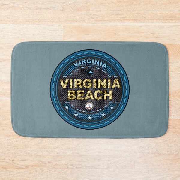 Item preview, Virginia Beach Virginia stitching effect blue designed and sold by studioss76.