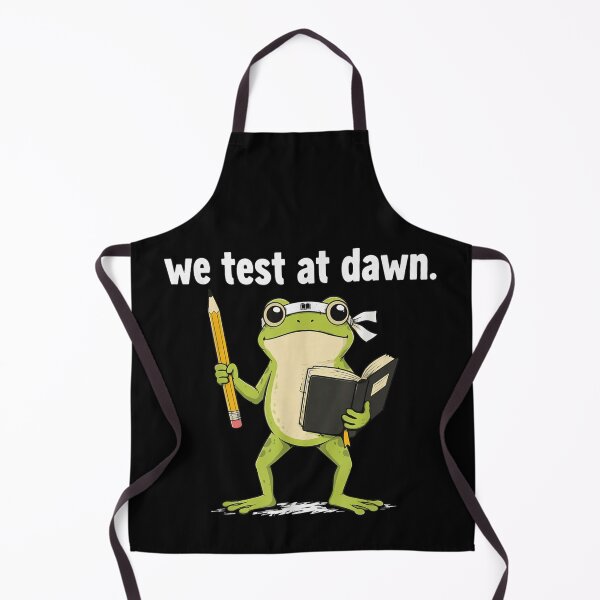 Item preview, We Test At Dawn Funny Frog Student Studying Exam Season Motivation designed and sold by HarinDonreka.