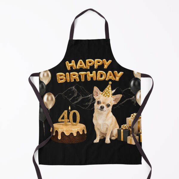 Item preview, hihuahua 40th Birthday Dog Card designed and sold by GivingJoy.