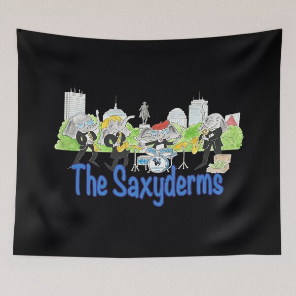 Item preview, The Saxyderms Funny Elephant Jazz Band Saxophone Player Music Teacher Gift designed and sold by HarinDonreka.