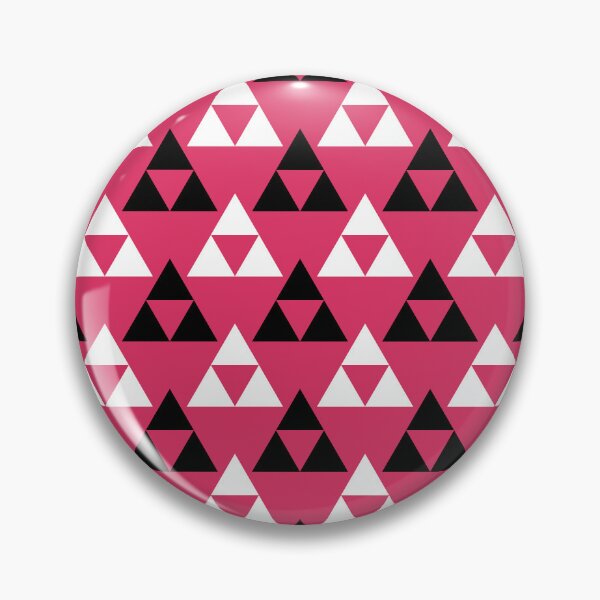 Item preview, Cerise, black & white triangles designed and sold by Mint + Midnight.