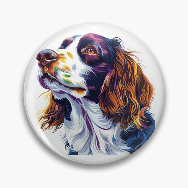 Item preview, Colorful Brittany Spaniel designed and sold by MendaciousMina.