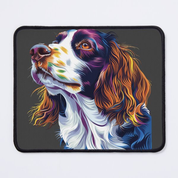Item preview, Colorful Brittany Spaniel designed and sold by MendaciousMina.
