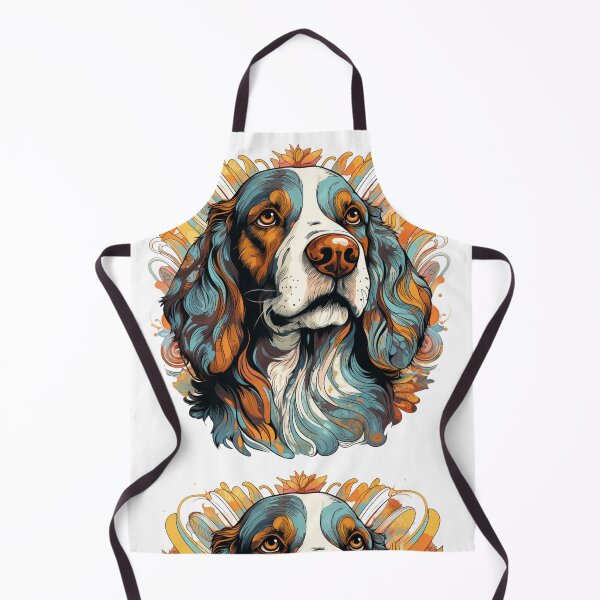 Item preview, Colorful Brittany Spaniel designed and sold by MendaciousMina.