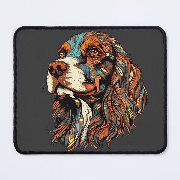 Item preview, Colorful Brittany Spaniel designed and sold by MendaciousMina.