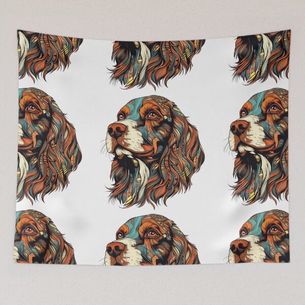 Item preview, Colorful Brittany Spaniel designed and sold by MendaciousMina.