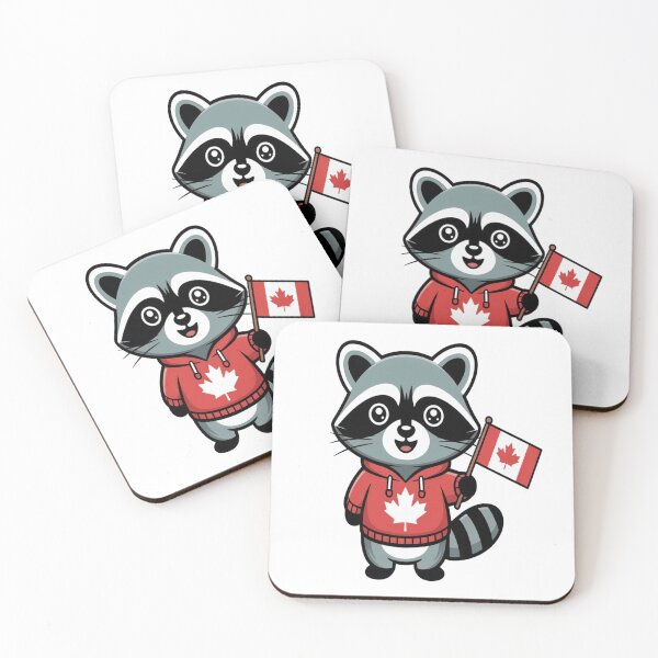 Item preview, Victoria Day Canada Raccoon | Kawaii Style | Animal Lovers designed and sold by InspiredCreatives.