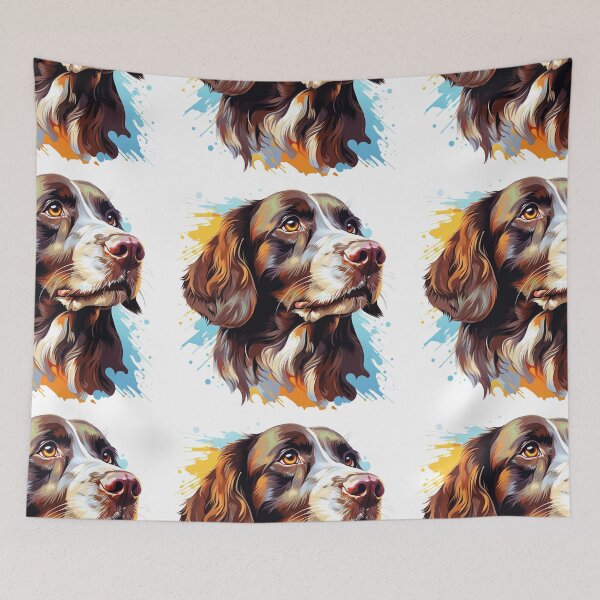 Item preview, Colorful Brittany Spaniel designed and sold by MendaciousMina.