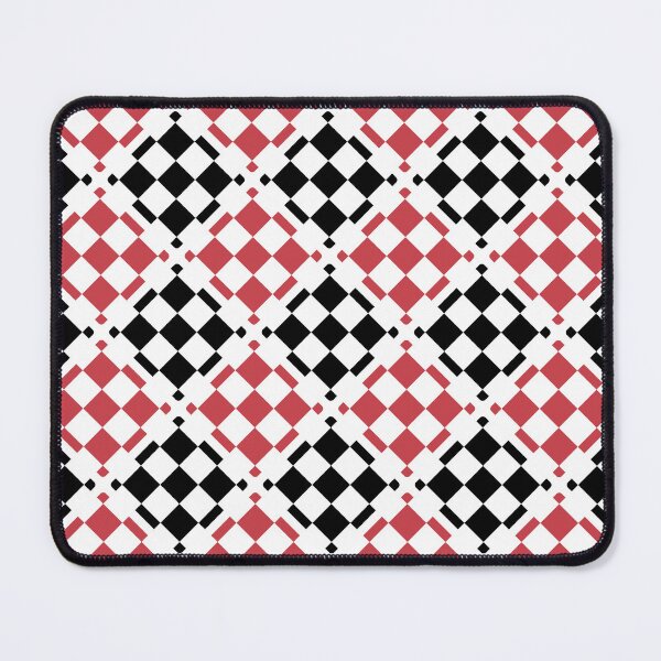 Item preview, Strawberry red, black & white geometric seamless pattern designed and sold by Mint + Midnight.