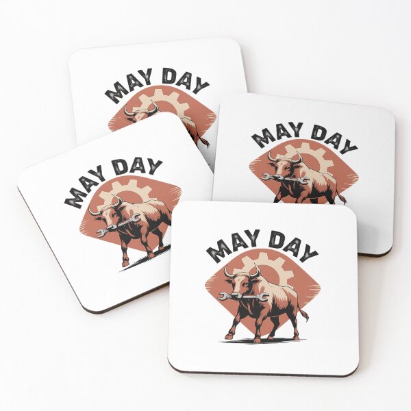 Item preview, Vintage Worker Ox May Day Graphic designed and sold by Studio Umbra.