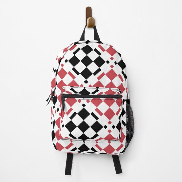 Item preview, Strawberry red, black & white geometric seamless pattern designed and sold by Mint + Midnight.