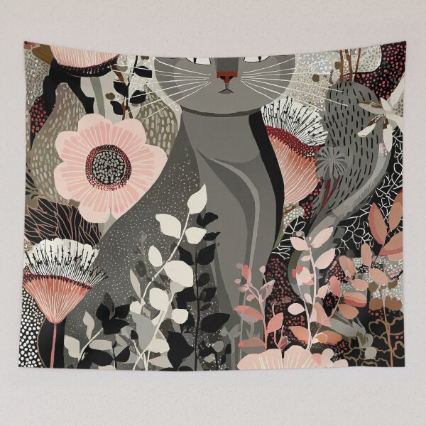 Item preview, Whiskers Among Blossoms designed and sold by Venon28.