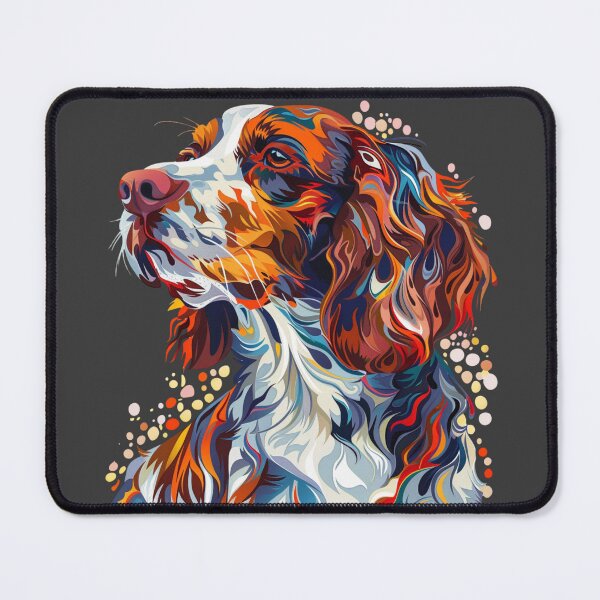 Item preview, Colorful Brittany Spaniel designed and sold by MendaciousMina.