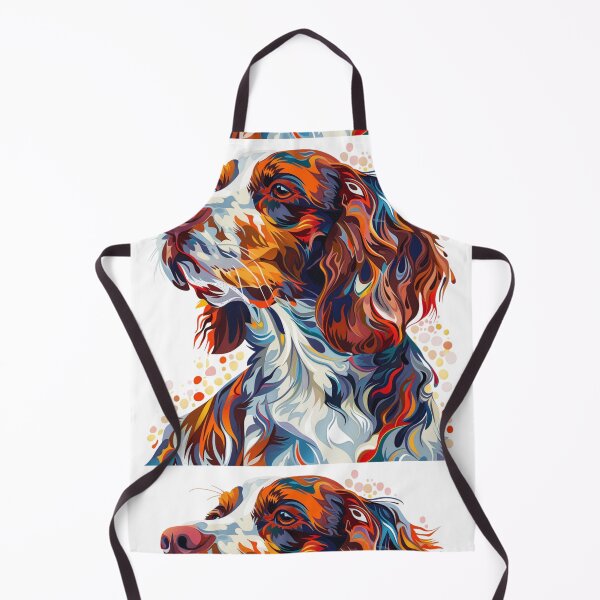 Item preview, Colorful Brittany Spaniel designed and sold by MendaciousMina.
