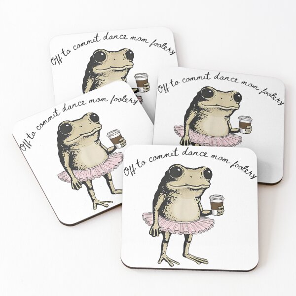 Item preview, Funny Ballet Frog Off To Commit Dance Mom Foolery Coffee Frog designed and sold by DaphoLatara.