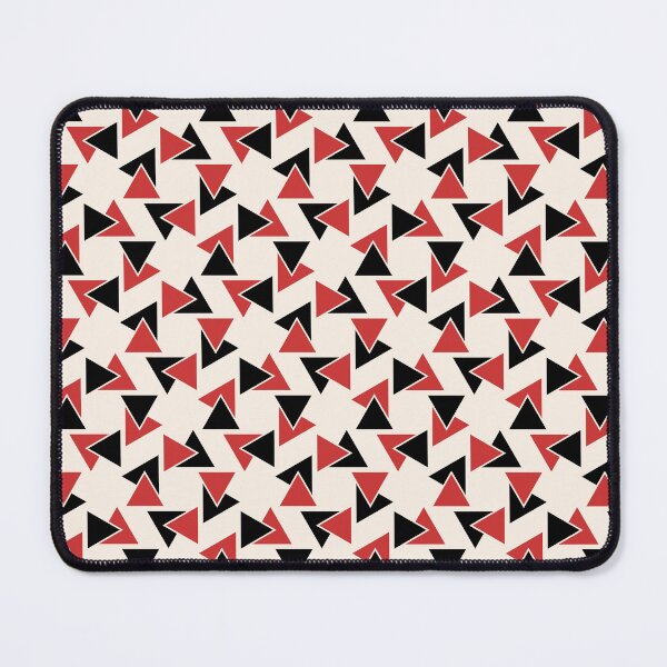 Item preview, Red, black & linen triangles designed and sold by Mint + Midnight.