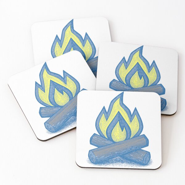 Item preview, A cozy campfire in an artistic style designed and sold by AdCoL.