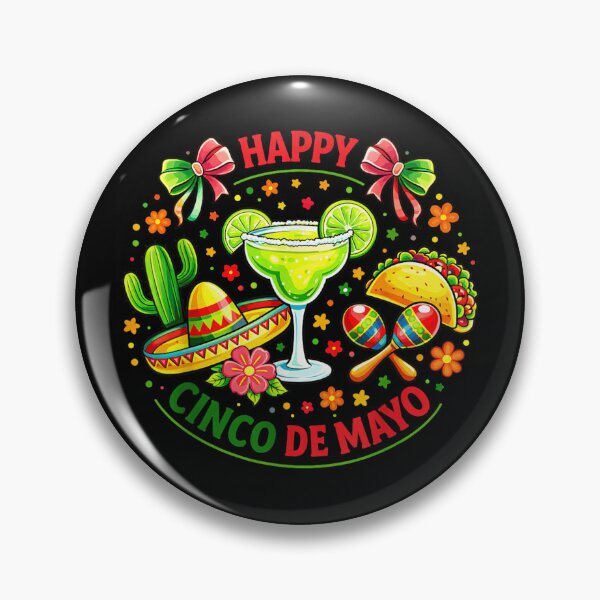 Item preview, Happy Cinco De Mayo Margarita Taco And Sombrero Mexican Fiesta Celebration designed and sold by DaphoLatara.