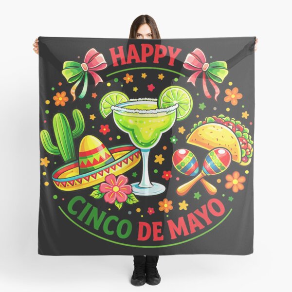 Item preview, Happy Cinco De Mayo Margarita Taco And Sombrero Mexican Fiesta Celebration designed and sold by DaphoLatara.