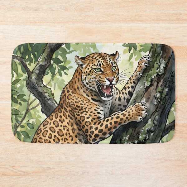 Item preview, Leopard Panthera Pardus Arboreal Forest Canopy designed and sold by RubisLeaf.