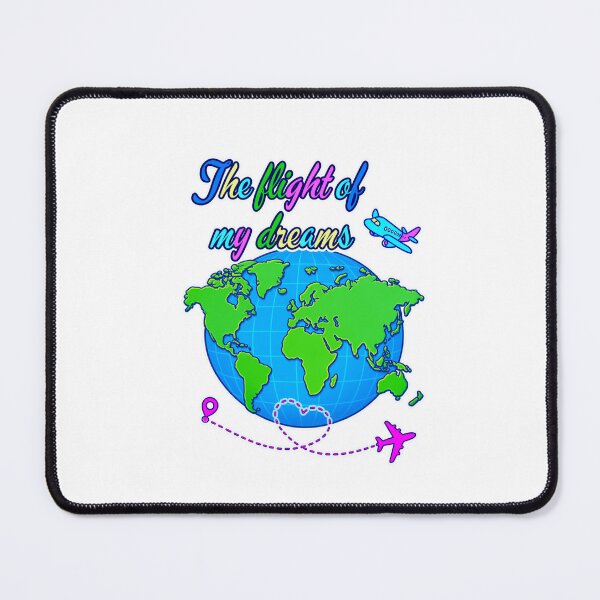 Item preview, The Flight of My Dreams Travel Shirt Globe Airplane Adventure Tee designed and sold by Aimetoi.