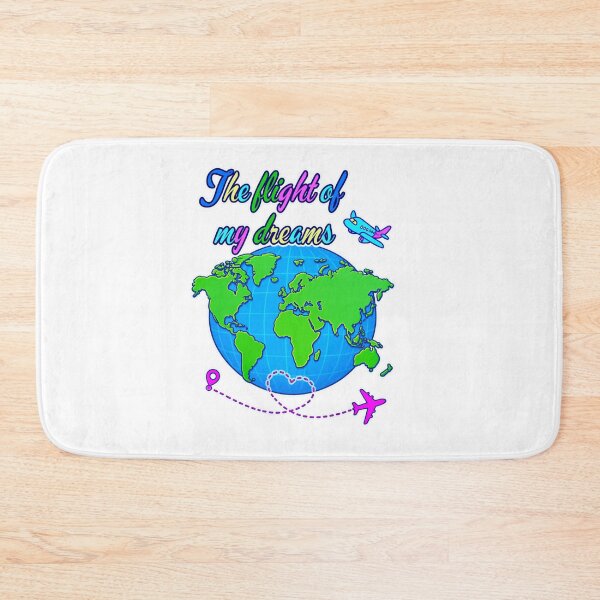 Item preview, The Flight of My Dreams Travel Shirt Globe Airplane Adventure Tee designed and sold by Aimetoi.