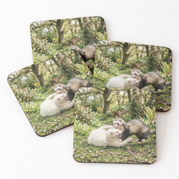 Item preview, Ferrets playing outdoors. designed and sold by Malisa345.