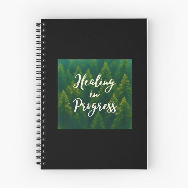 Item preview, ‏Healing in Progress – Forest Aesthetic Design | Nature Inspired Motivational Quote designed and sold by Rosaglauca.