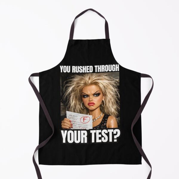 Item preview, You Rushed Through Your Test Funny Reaction Meme Doll Face designed and sold by LunaMagicStudio.
