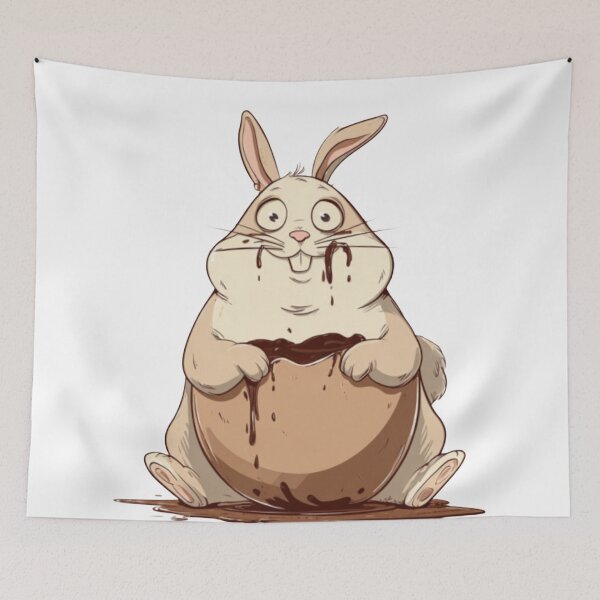 Item preview, Funny Rabbit Meme Humor Collection – Chocolate Bunny Meme Funny Easter Rabbit Cartoon designed and sold by MiraLumeStudio.