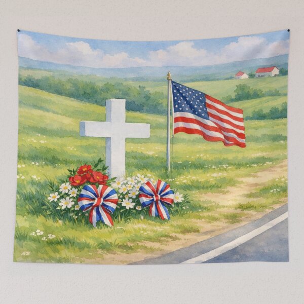Item preview, Patriotic Roadside Memorial Day Display designed and sold by TinCatOutPost.