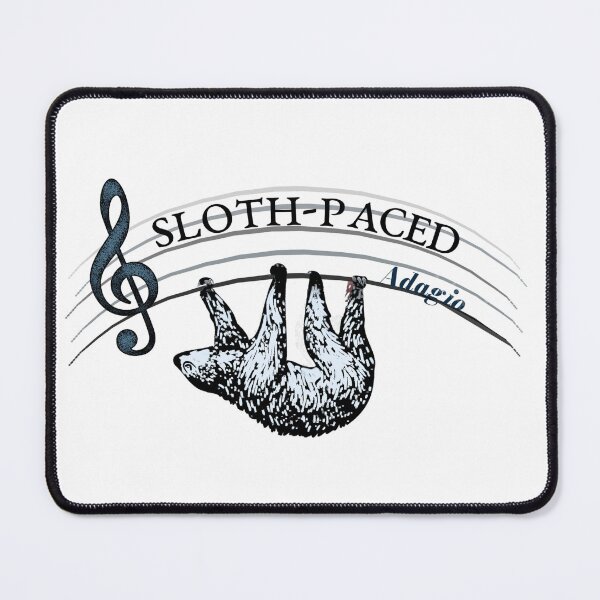 Item preview, Sloth‑Paced Adagio – Funny Music Sloth Design designed and sold by ChiaraPagani.