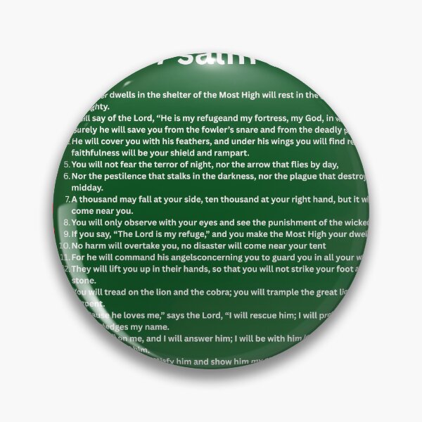 Item preview, Psalm 91 floral print designed and sold by happytraveller1.