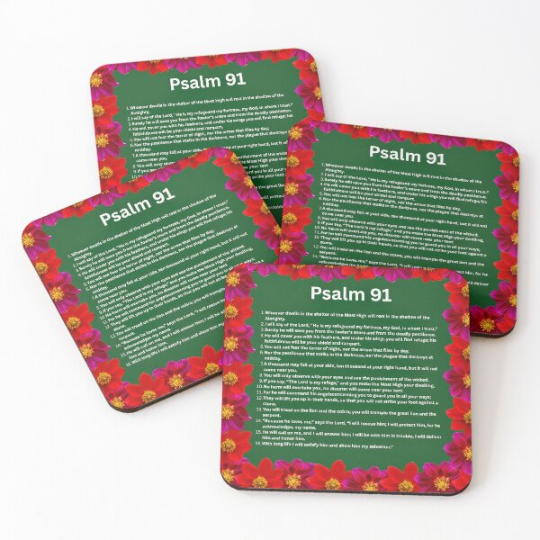 Item preview, Psalm 91 floral print designed and sold by happytraveller1.