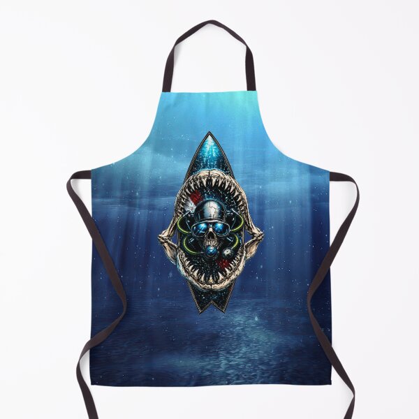 Item preview, Shark Jaw Scuba Skull – Diver Surfboard Ocean Predator Design designed and sold by artistwill.