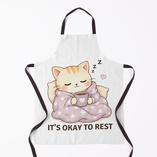 Item preview, It’s Okay to Rest Cat | Cute Kawaii Aesthetic | Self Care Relaxation Design designed and sold by The Mood Index.