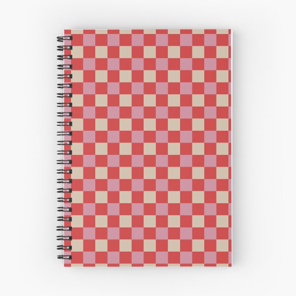 Item preview, Red, puce & dark vanilla checkered designed and sold by Mint + Midnight.