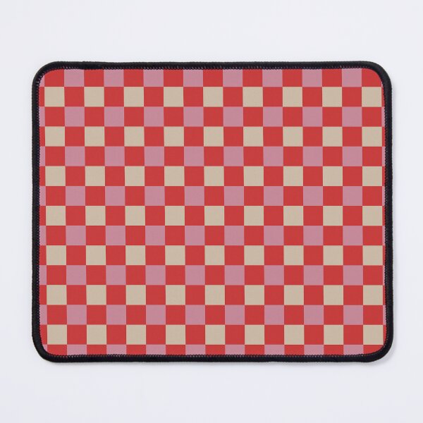 Item preview, Red, puce & dark vanilla checkered designed and sold by Mint + Midnight.