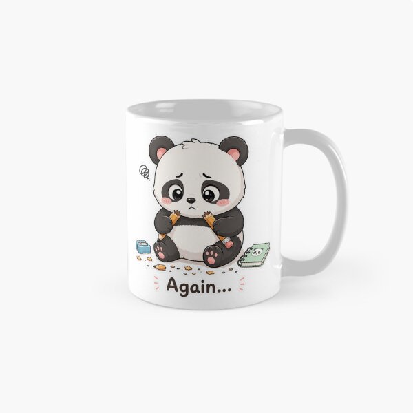 Item preview, Panda Broke Pencil Again Study Oops Moment designed and sold by Sadia  Jannat.
