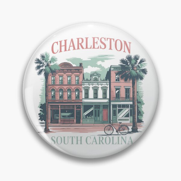 Item preview, Charleston South Carolina Vintage City Architecture Travel Souvenir designed and sold by Polarisofficial.