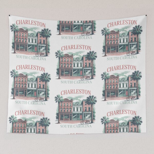 Item preview, Charleston South Carolina Vintage City Architecture Travel Souvenir designed and sold by Polarisofficial.