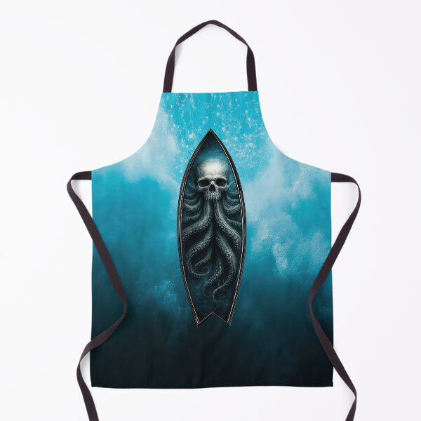 Item preview, Kraken Skull Surfboard – Dark Ocean Deep Sea Horror Design designed and sold by artistwill.
