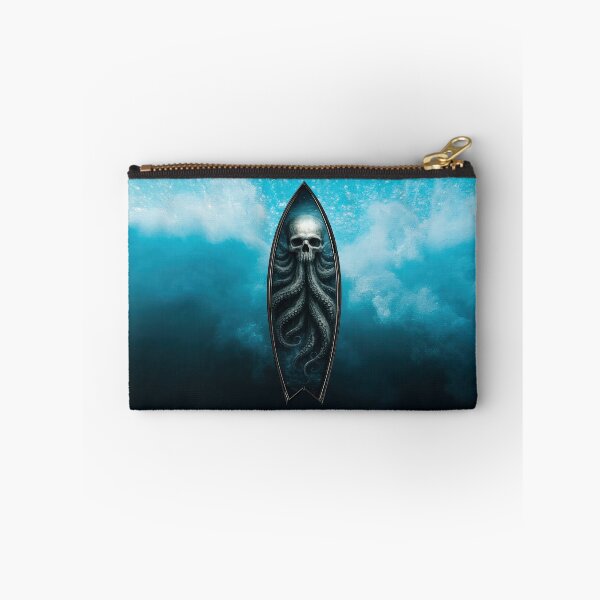 Item preview, Kraken Skull Surfboard – Dark Ocean Deep Sea Horror Design designed and sold by artistwill.