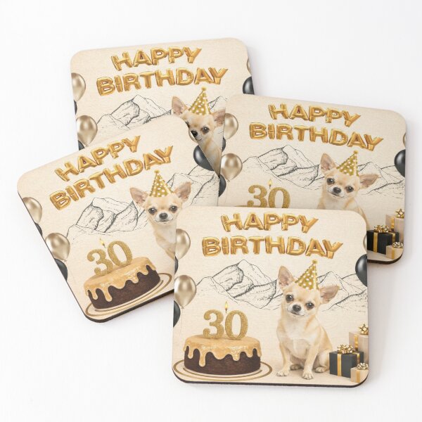 Item preview, Chihuahua 30th Birthday Dog Card designed and sold by GivingJoy.
