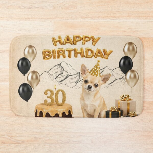 Item preview, Chihuahua 30th Birthday Dog Card designed and sold by GivingJoy.